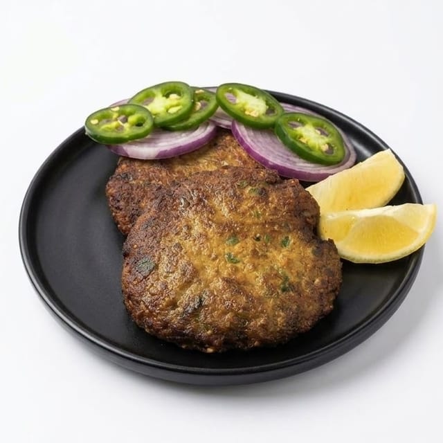 Chicken Chapli Kebab.