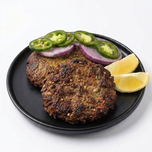 Beef Chapli Kebab.
