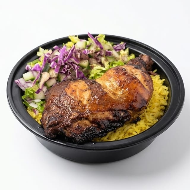 Tandoori Leg Rice Bowl.