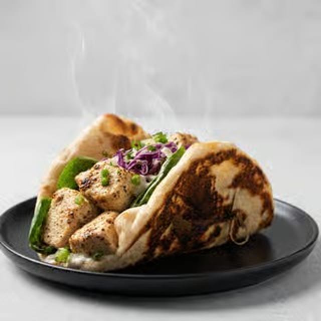 Malai Chicken Naan Taco.