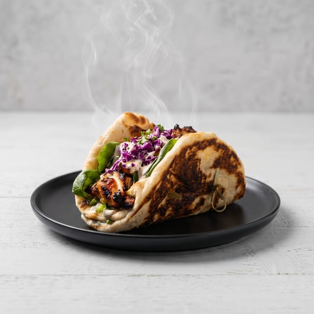 Chicken Tikka Naan Taco.