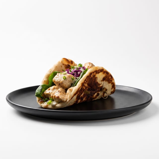 Malai Chicken Naan Taco.