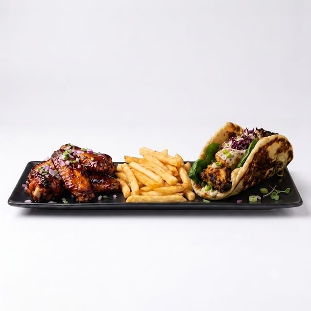 The Naan-Taco & Wing Club.