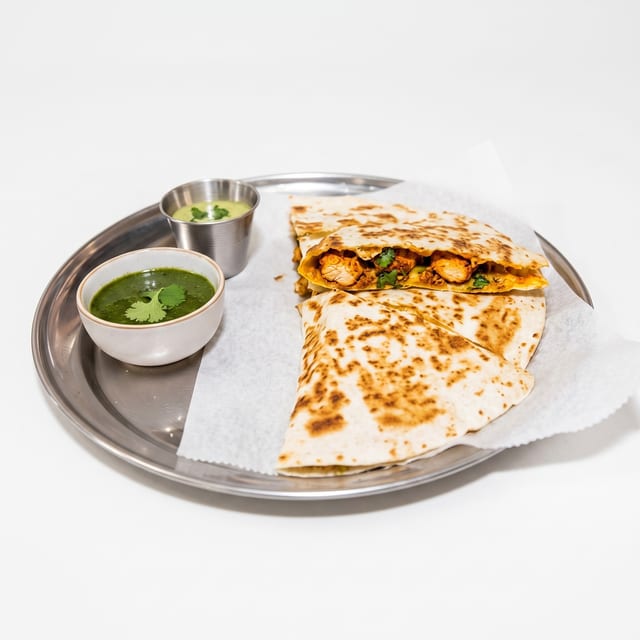 Chicken Tikka Quesadilla.